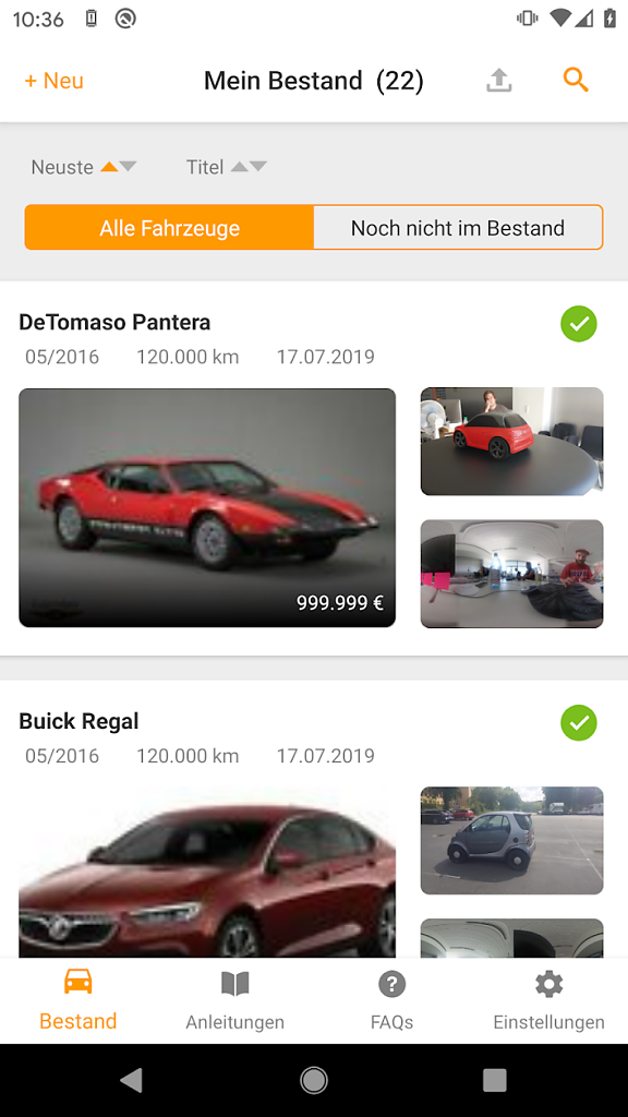 mobile.de Auto-Panorama